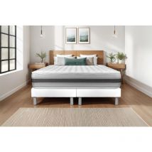 Vitalit - Ensemble matelas sommier vitalspring recover 2x90 x 200 - Couleur: Blanc