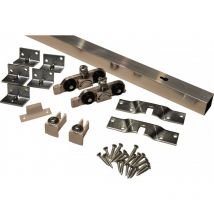 HBS - Ensembles fixation portes coulissantes réglables 80kg 190cm