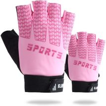 1 paire de gants de sport pour enfants, gants de cyclisme pour enfants, gants de sports de plein air sans doigts pour filles et garçons