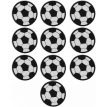 10 Pcs Football Broderie Patchs Football Patchs Coudre Sur Football Sports Fer Sur Tissu à Coudre pour Chaussettes Hangdbags Art Craft Pantalon