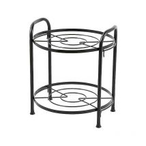 Ensoleille - 2 couches Organisateur de cuisine Pots Rangement Rack Planche à découpe Support Ustensiles de cuisine Pan Shelf