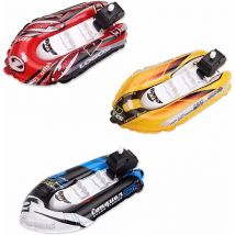 Ensoleille - 3 pièces baignoire bateau jouet liquidation jouet bateau vitesse bateau enfants jouets aquatiques aléatoire rouge, jaune et bleu