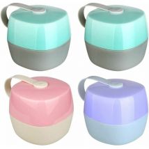 4 Pièces Boîtes de Rangement pour Sucettes, Boîte à Sucette Rangement Bébé Portable, Boîte à Sucette Bébé Anti-poussière, sans bpa, adaptée au