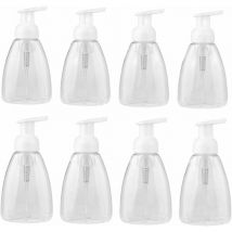 Bouteilles de distributeur de savon vides Distributeur de savon en mousse plastique Flacon pompe rechargeable 300 ml (lot de 8)