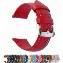 Ensoleille - Bracelet Cuir Montre Femme Homme Fixation Rapide, Axus Series Watch Bracelet de Remplacement Cuir de Veau véritable avec Fermoir en