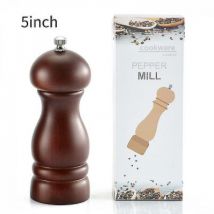 Ensoleille - Broyeur de poivre en bois de cabestan, moulin à bois (5 pouces)