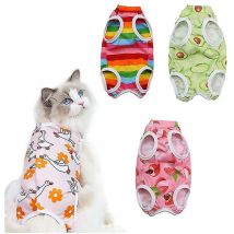 Chat stérilisation vêtements chat récupération costumes coton récupération corps enveloppes respirant chatons récupération vêtements pour