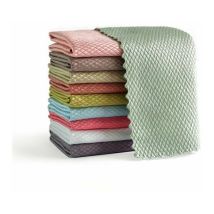 Chiffon Magique, Lot de 10 Chiffon de Nettoyage en Microfibre Multifunction pour dans Cuisine Voiture Salle ​de Bain Maison Bureau Multicolore 30x40CM