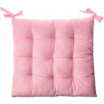 Coussin de chaise en velours côtelé avec dentelle Galette de chaise et coussin de chaise-Ensoleillé
