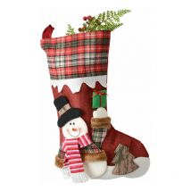 Ensoleille - Décorations de Noël, sacs-cadeaux de chaussettes de Noël, sacs-cadeaux de bonbons de chaussettes de Noël pendentifs créatifs