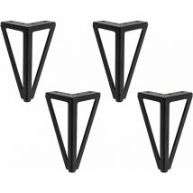 Ensoleille - Diy Table Leg Cabinet Leg Chair Cabinet Sofa And Other Furniture 4-piece Set Black-Ensoleillé