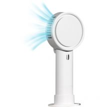 Ensoleille - Hand Mini Fan, Mini Personal Fan Handheld Hot Flashes Fan Small Makeup Fan Strong Winds Portable Travel Fan with Lanyard Detachable Base