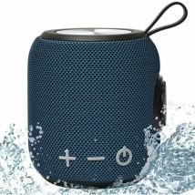 Ensoleille - Haut-parleur Bluetooth sans fil extérieur créatif étanche mini caisson de basses en tissu portable petite carte de haut-parleur