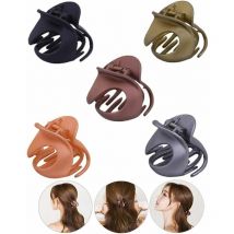 Ensoleille - Pinces à cheveux irrégulières vintage en plastique irrégulières pour femmes, pinces à cheveux irrégulières antidérapantes pour garder