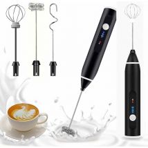 Mousseur à lait électrique Fouet émulsionneur à Lait USB Mousseurs à lait à main Rechargeable par USB pour Café Latte Cappuccino-Ensoleillé
