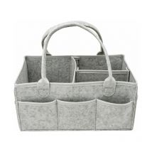 Organisateur de couches : sac portable pour table à langer et lingettes de voiture, panier de rangement