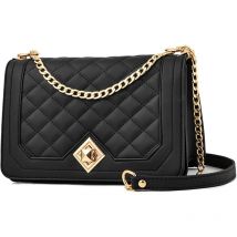 Ensoleille - Petit Sac Bandoulière Femme Cuir pu Sac à Main Femme Chaîne Porté Epaule Fourre Sac de messager Sac à Épaule Sacs à l'épaule