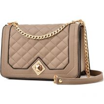 Petit Sac Bandoulière Femme Cuir PU Sac à Main Femme Chaîne Porté Epaule Fourre Sac de messager Sac à Épaule Sacs à l'épaule