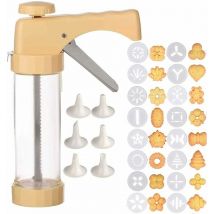 Ensoleille - Presse à pâtisserie, presse à biscuits, seringue de décoration avec 16 modèles et 6 buses pour biscuits à gâteau
