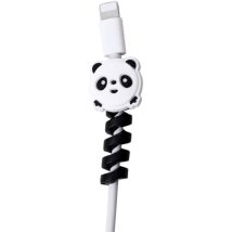 Ensoleille - Protecteur de fil de cable Flexible en Silicone Images d'animaux mignons telephones en spirale charges costume economiseur de cable pour