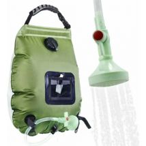 Ensoleille - Sac de douche de collecte d'énergie solaire Sac de douche portable Sac de douche de camping 20L Sac d'eau de bain--