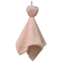 Serviette à main Fruit Dessin animé En forme de corail Polaire Serviette à main, Meubles, Serviette suspendue Petite absorption d'ea