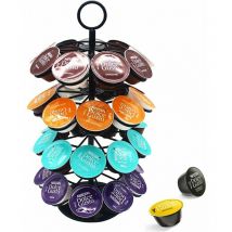 Support à Capsules à Café Distributeur Capsules Présentoir Rotatif pour 36 Capsules, Supports Rangement Porte Dosettes Dolce Gusto, 360 Degrés