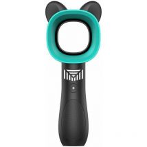 Ensoleille - Ventilateur Portable sans Feuilles à 3 Vitesse, Mini Fan en Forme de Chat Mignon Rechargeable, Ventilateur de Poche Convient pour