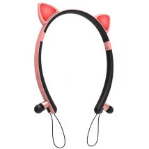Zw-29 Casque sans fil Intra-auriculaire Bande de cheveux Cat Ear Headset Microphone intégré