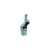 Entonnoir tournant en tole galvanise'e avec raccord male avec palier a' bain d'huile Zincato 15 cm