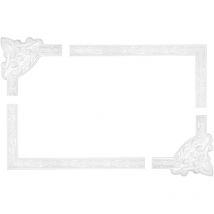 Entourage de mur et de plafond frise stucco cadre résistant aux chocs AC207: Segment AC207-11 275 x 275 x 26 mm