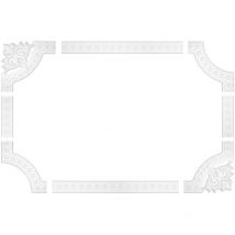 Entourage de mur et de plafond frise stucco cadre résistant aux chocs AC214: Bande plate AC214 5,37 €/m