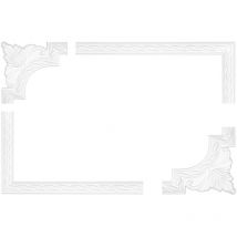 Hexim Perfect - Entourage de mur et de plafond frise stucco cadre résistant aux chocs AC252: Segment AC252-11 240 x 240 x 22 mm