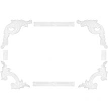 Entourage de mur et de plafond frise stucco cadre résistant aux chocs AC290: Segment AC290-12R 462 x 420 x 31 mm