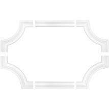Entourage de mur et de plafond frise stucco cadre résistant aux chocs AD318: Segment AD318-12 170 x 170 x 15 mm