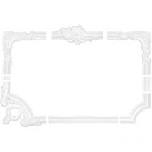 Hexim Perfect - Entourage de mur et de plafond frise stucco cadre résistant aux chocs AD332: Segment AD332-18 265 x 160 x 30 mm