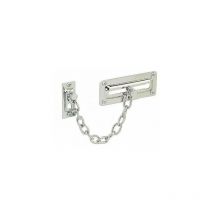 PVM - Entrebailleur de porte en acier nickelé Longueur de chaine : 17 cm