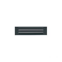 Entrée de courrier isolante Goettgens 236x30 mm - noir ral 9005 - T602E0000