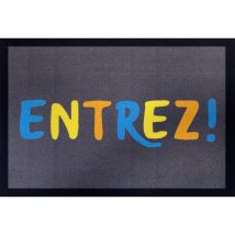 Tapis gris foncé – 40 x 60 cm – 100% polyamide – Dossier T.P.E. antidérapant – VICA