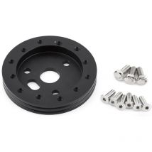Entretoise de roue universelle 89x13mm en alliage d'aluminium pour moyeux de volants supérieurs Grant Forever Sharp à 6 trous(le noir)