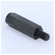 Entretoise Hexagonal Mâle femelle 6X18 Filetée sur 8 M3 Nylon Noir-1 piece