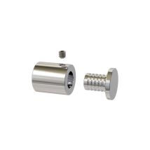 Entretoise percée en Inox poli ø 13 mm projection 15 mm