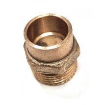 Entroque de cobre m 243 Inyectometal Medidas: Ø22mm x 1'