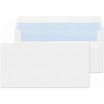 Valuex - Wallet Envelope dl Self Seal Plain 80gsm White (Pack 1000)