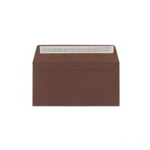 Enveloppe Pollen Clairefontaine marron cacao 110 x 220 mm - Paquet de 20