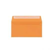 Enveloppe Pollen Clairefontaine clementine 110 x 220 mm - Paquet de 20