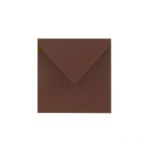 Enveloppe Pollen Clairefontaine marron cacao 165 x 165 mm - Paquet de 20