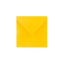 Enveloppe Pollen Clairefontaine jaune pastel 165 x 165 mm - Paquet de 20