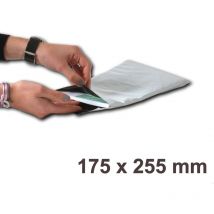 Lot de 50 Enveloppes plastiques blanches opaques FB01 - 175x255 mm