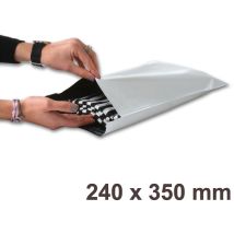 Lot de 1000 Enveloppes plastiques blanches opaques FB03 - 240x350 mm